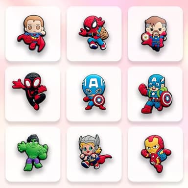 29Pcs Hero Charms for Croc Clog Shoes Decoration, Cartoon Game Charms Accessories for Adult - Image 3