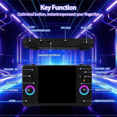 Upgraded XF40H Handheld Game Console, Retro Gaming Console Preloaded Classic Games with Multiple Emulators, 4.0 Inch 4K HD IPS Screen Open Source Linux System, Pocket Video Gaming (Black-128G) - Image 8