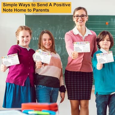 50Pcs Teacher Mail Notes to Parents, Happy Mail Postcards Preschool Elementary Classroom Must Haves, Good Behavior Incentive Motivational Cards to Send Home for Kindergarten School Teacher Supplies - Image 5
