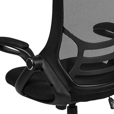 Flash Furniture Porter High Back Black Mesh Ergonomic Swivel Office Chair with Black Frame and Flip-up Arms - Image 19
