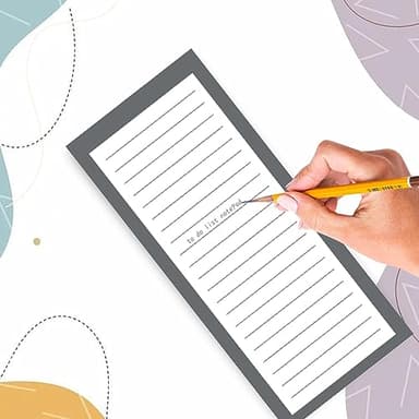 Utron 4 Pack Magnetic Notepads for Refrigerator, 50 Pages/Book Grocery List Magnet Pad for Fridge, Design Magnetic Grocery List Pad for Fridge, Grocery List Notepad, To-Do Memos, List - Image 3