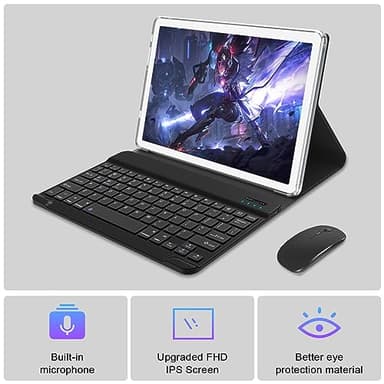 2025 Latest Tablet Android 13 Tablets 10 Inch, Tablets 128GB ROM+16GB RAM (8+8 Virtual), 2 In 1 Tablet with keyboard, Powerful Octa-Core+13MP Camera, 1TB TF Expandable, FHD IPS Display WiFi Tableta PC - Image 7