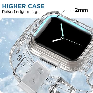 DABAOZA 5 Packs Compatible for Clear Apple Watch Band 41mm 40mm 38mm, Jelly Crystal Women Men TPU Strap for iWatch Series 11 10 9 8 7 6 SE 5 4 3 2 1 Ultra 3 2 (41/40/38, Neon Series) - Image 4
