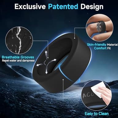 SZJCLTD 10 Pack Ring Covers for Oura & Galaxy Rings, Anti-Scratch Elastic Silicone Covers for Working Out & Gym - Image 4