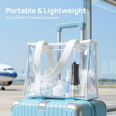 Operan Cordless Water Flossers for Teeth, 300ML Rechargeable Oral Irrigator with 4 Modes & 4 Nozzles, Portable Water Flossers for Adults, IPX7 Waterproof for Home and Travel, Black,01Pack - Image 8