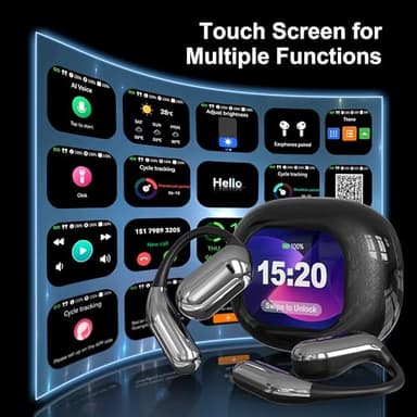 AI Real Time Language Translator Earbuds, AI Language Translator Earphone 3-in-1 Accents & Long Battery Life Translation Earbuds OWS 144 Languages & 8 Offline for Travel Business(Black) - Image 3