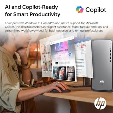 HP Envy Next Brand OmniDesk M02 Premium Business Desktop, Intel Core i5-14400, 32GB DDR5 RAM, 1TB SSD, Wi-Fi 6, W11 Home, Wired KB & M, Copilot & AI-Ready, Bundle with ADATA 512GB External SSD - Image 4