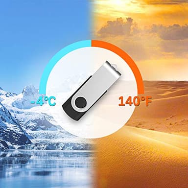 KEXIN 20 Pack 32 GB Flash Drive 3.0 Thumb Drive 32G Transfer Speed Up to 80MB/s Swivel USB 3.0 Flash Drive 20 Pack 3.0 Jump Drive Black - Image 6