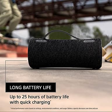 Sony SRS-XG300 X-Series Wireless Portable-Bluetooth Party-Speaker IP67 Waterproof and Dustproof with 25 Hour-Battery and Retractable Handle, Black- New - Image 5