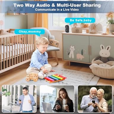 Security Cameras Wireless Outdoor, 2K Battery Powered WiFi Cameras for Home Security with AI Motion Detection, Color Night Vision, Spotlight, Siren, Waterproof, SD/Cloud Storage - 2 Pack - Image 7