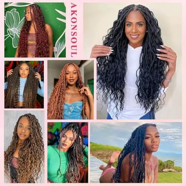 AKONSOUL Deep Wave Bulk Human Hair Braiding 3 Bundles/Pack 110g 24 Inch No Weft Brazilian Virgin Curly Human Hair Extensions for Boho Braids Wet and Wavy Human Braiding Hair - Image 7