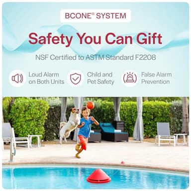 BCONE® System Pool Alarm by Lifebuoy® | Certified ASTM F2208 Floating Pool Alarm | Loud Pool Safety Alarms on Home & Pool Units | Connects to Alexa | Pool Alarms for Inground Pools and Above-Ground - Image 5