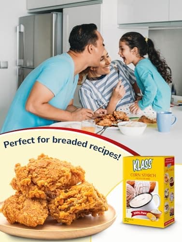 Klass Corn Starch 100% Pure 1.76 Pounds - 0% Calories 0% Total Fat & Sugar Free (28.2 Oz Pack of 2) - Image 4