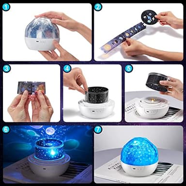 Solar System for Kids Projector Night Light, 360°Rotating+5 Films Planet Space Projector for Bedroom, Bright Night Light for Boys Room, Space Toys for Kids 3-5, Solar System Planet Toys for Boy Gifts - Image 8