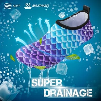 SIMARI Water Shoes for Women Men Swim Aqua Socks Beach Pool Essentials Barefoot Surf River Boat Kayak Sea Yoga Sand Exercise Sport Accessories Breathable Quick-Dry Adult Youth Kid Size SWS001 - Image 4