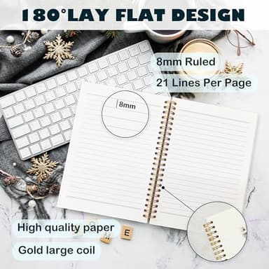 BearCake Bible Christian Journals Floral Notebooks for Women Note Taking,Prayer Journal for Women, His Mercies are New Every Morning,Bible Study Journal for Women 5.5x8.3 - Image 5