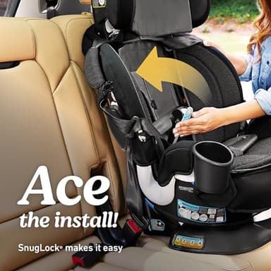 Graco Turn2Me 3-in-1 Rotating Convertible Car Seat, Manchester, Featuring Headrest and Harness Adjust, Easy Installation and Steel Reinforced Frame - Image 4