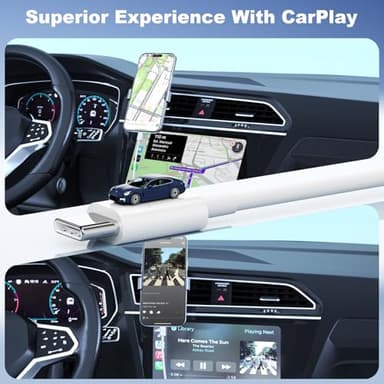 Car Carplay Cable for iPhone 17 Pro Max/Air/16/15 Pro Max/Plus/16e Cables,2Pack USB A to USB C for iPhone USB C Cord,USB C Cable for iPad Pro/iPad Air Android Charger Cord Type-C Charging Cable 3FT - Image 2