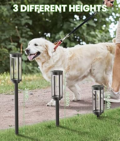 BITPOTT Bright Solar Pathway Lights Outdoor, 8 Pack Solar Powered Garden Lights Waterproof IP65, Auto On/Off Outdoor Light for Lawn Patio Walkway Driveway Decor Landscape Lighting - Image 7