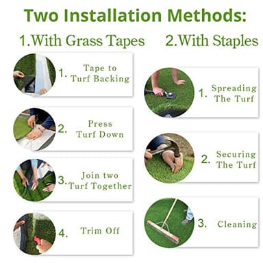 Conscience Trading Artificial Grass 5 FT x 13 FT (65 Square ft) Synthetic Thick Lawn Astro Turf Carpet Perfect for Indoor/Outdoor Fake Grass Rug (5FTx13FT (65 Square ft)) - Image 8