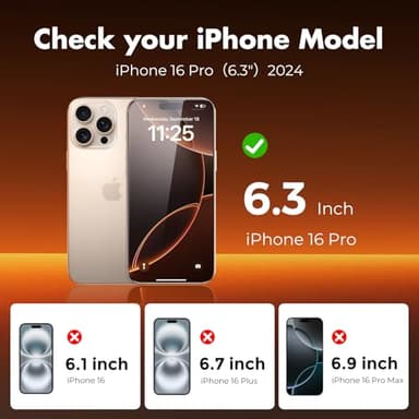 UNBREAKcable 3-Pack Screen Protector for iPhone 16 Pro, Double Shatterproof Tempered Glass [Easy Installation Frame] [9H Hardness] [99.99% HD Clear] [Case Friendly] for iPhone 6.3 inch - Image 8