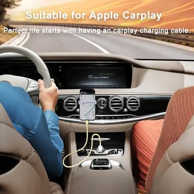 iPhone Charger, [Apple MFi Certified] 6Pack 3/3/6/6/6/10 FT Lightning Cable Car iPhone Carplay Cable Lightning to USB Charging Cord for iPhone 14 13 12 11 Pro Max XR XS X 8 7 6 Plus SE iPad - Image 6