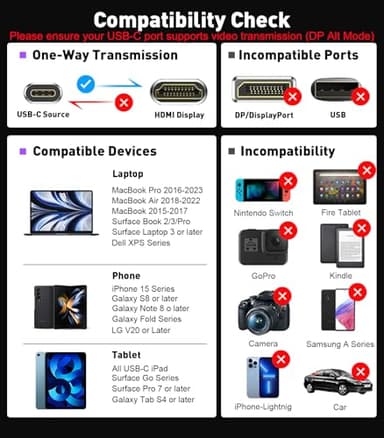 SWITCHFLUX USB-C to HDMI Cable 6Ft [4K@60Hz] High-Speed USB Type C to HDMI 2.0 Braided Cord (Thunderbolt 3/4 Compatible) for iPhone 15 Series, MacBook Pro/Air, iPad Pro, Galaxy S8 to S23 - Image 6