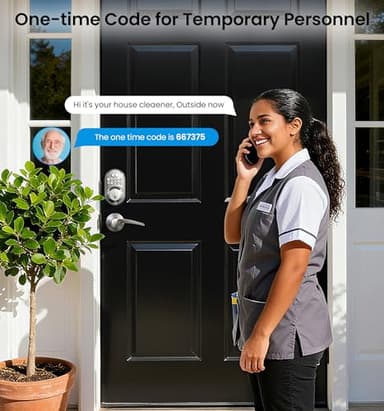 Veise Keyless Entry Door Lock with 2 Lever Handles - Electronic Keypad Deadbolt, Auto Lock, Back Lit & Easy Installation Design, Front Door Handle Sets, Satin Nickel - Image 7