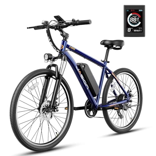 Jasion EB5 Electric Bike for Adults with Peak 750W Brushless Motor, 40Miles 20MPH Commuting Electric Mountain Bike with 360Wh Removable Battery, 7-Speed, 26" Tires and Front Fork Suspension - Image 1