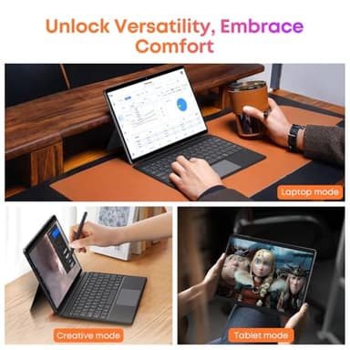 CHUWI Hi10 Max 2 in 1 Windows Tablet 12.96", Intel N150(3.6GHz), 512GB SSD 12GB LPDDR5, Windows 11 Tablet PC with Backlit Keyboard, 3K FHD IPS Touchscreen,WiFi 6, BT 5.2,Dual Camera,HDMI,USB3.2 - Image 8