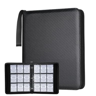 Premium 9-Black Pocket Card Binder – 720 Collection Binder Folder Card Album Card Holder Fit for MTG Football Play Cards (Black, 9 Pocket) - Image 7