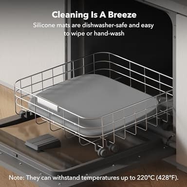 PETLIBRO Dog Food Mat, Safety Silicone Cat Food Mat for Feeder & Fountain, Waterproof Dog Bowl Mat, Raised Edge Spill Protection Floor, Cove Feeding Mat for AF005, AF103 Single Tray, 17.7"x12" - Image 6