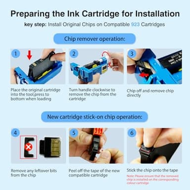 Starink 923 Ink Cartridges Combo Pack Without Chip Replacement for HP 923 Ink Cartridges Work for HP OfficeJet Pro 8130e 8135e 8138e 8139e 8122e 8130 8120 8122 8134 8135 Printer - Image 6