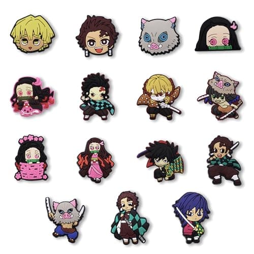 15 Pcs Anime Shoe Charms for Kids Adults Birthday Chirstmas Party Gift Shoe Decoration Charms Collection Accessories - Image 1