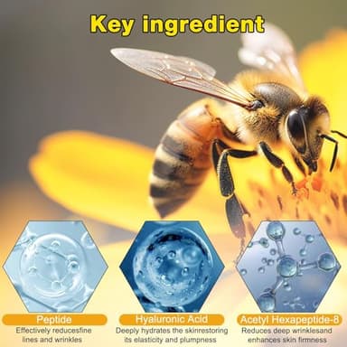 stray poet 3Pcs Botox Bee Venom Cream Wrinkle Removal & Firming,Moisturizing,Lifting & Recovery for All Skin Type,Anti-Aging Bee Venom Cream,Face Cream Moisturiser - Image 5