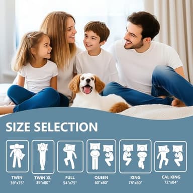 Premium Waterproof Mattress Protector Queen Size, Breathable Bed Cover 3D Air Fabric Cooling Mattress Pad Cover Smooth Soft Noiseless Washable, 8''-21'' Deep Pocket (Gray) - Image 8