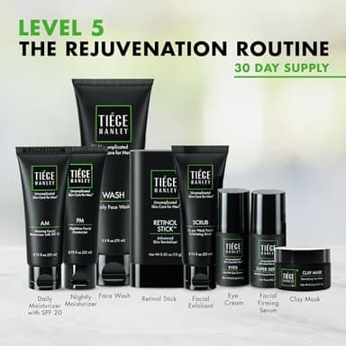 Tiege Hanley Men’s Skin Care Set 30 & 90 Days Routine (30 Day Routine - 8 Piece Set) - Image 2