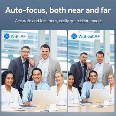 N newline 4K Webcam for PC, 4K UHD USB Webcam with Microphone, New Upgraded Auto Focus, Low Distortion, Privacy Cover, PC Camera for Zoom, Skype, Teams, Laptop, Conferencing, Calling, NewEye 60s - Image 3
