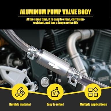 Brake Bleeder Hose - One Way Check Valve Tube Bleeding Tool Kit for Car Motorcycle Clutch, Universal Brake Fluid Bleeder Kit for Hydraulic Brake System, Soft Tube with Metal Clips(2pcs - Image 5