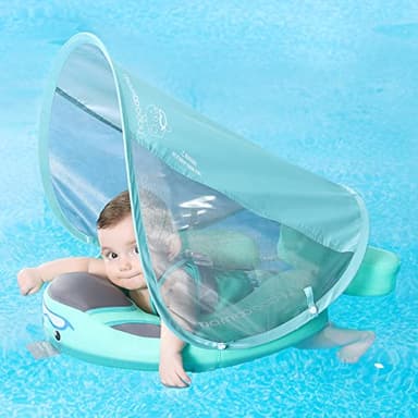 Mambobaby Add Tail Baby Float with Sun Canopy – Special Edition Blue - Image 8
