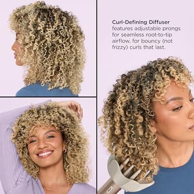 Shark HD435 FlexStyle Air Styling & Drying System, Powerful Hair Blow Dryer & Multi-Styler with Auto-Wrap Curlers, Curl-Defining Diffuser, Oval Brush, & Concentrator Attachment, Stone - Image 15