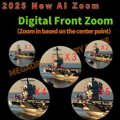 Megaorei NK008 Digital 1080P Day & Night Vision Monocular Camera with 940nm IR Digital Telescope for Observation Camping (NK008-50-IR940) - Image 3