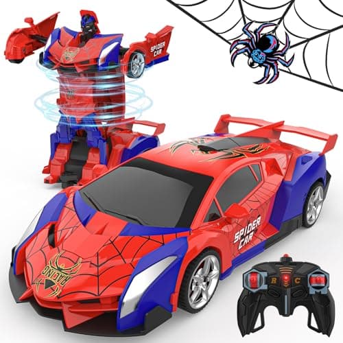 BLUEJAY Transform Rc Cars for Boys 4-7 8-12, 2.4Ghz Remote Control Car 1:18 Scale Transforming Robot, One-Button Deformation 360° Rotation Car Toy Gifts for Boys 3-5 - Image 1