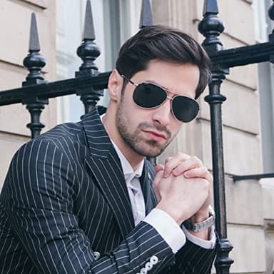 phikttu Sunglasses Men Polarized Aviator Sunglasses for Men Women Fishing Driving Sun glasses Metal Frame UV400 Protection - Image 2