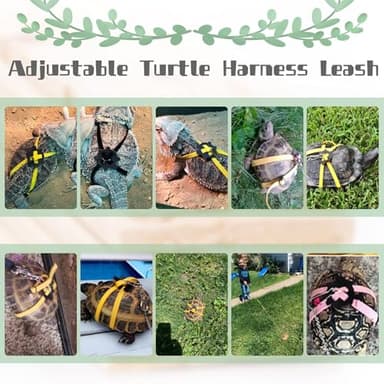 QBLEEV Adjustable Turtle Leash Harness, Pet Tortoise Walking Rope with Comfortable Fit, Outdoor Training Control Harness for Hamsters Guinea Pigs Chinchillas Ferrets - Image 7