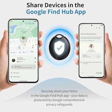 Air Tracker Tags-4 Pack for Android, Bluetooth Tracker Works with Google’s Find Hub | Android Only | Replaceable Battery | Water- Resistance | Item Finder for Luggage, Wallet, Dog, Key,Suitcases - Image 3