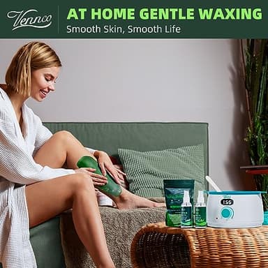 VENNCO Waxing Kit for Women Men - Premium Digital Wax Melt Warmer Kit for Sensitive Skin Coarse Hair Removal - 14oz Hard Wax Beads & Silicone Liner - for Bikini Brazilian Body Face Leg - Home Wax Kit - Image 6