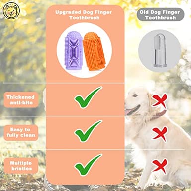 YUEYUEJIA Dog Toothbrush Finger Toothbrush Dogs Tooth Brushing Kit 4Pack Dogs Finger Toothbrushes for Dog Teeth Cleaning& Dental Care Doges Tooth Brush Pet Toothbrush - Image 7