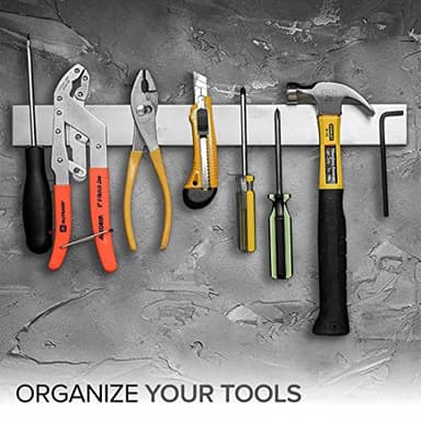 Modern Innovations 18 Inch Stainless Steel Magnetic Knife Bar - Use as Knife Holder, Rack, Strip, Kitchen Utensil and Tool Holder - Image 5