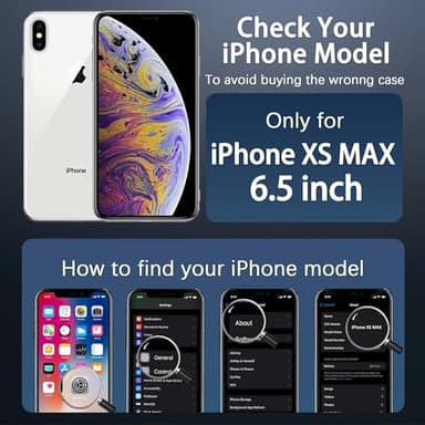 PinLiSheng Magnetic for iPhone Xs Max Case [Mil-Grade Drop Protection] [Compatible with Magsafe] Shockproof Slim Translucent Matte Protective Phone Case, Black - Image 2